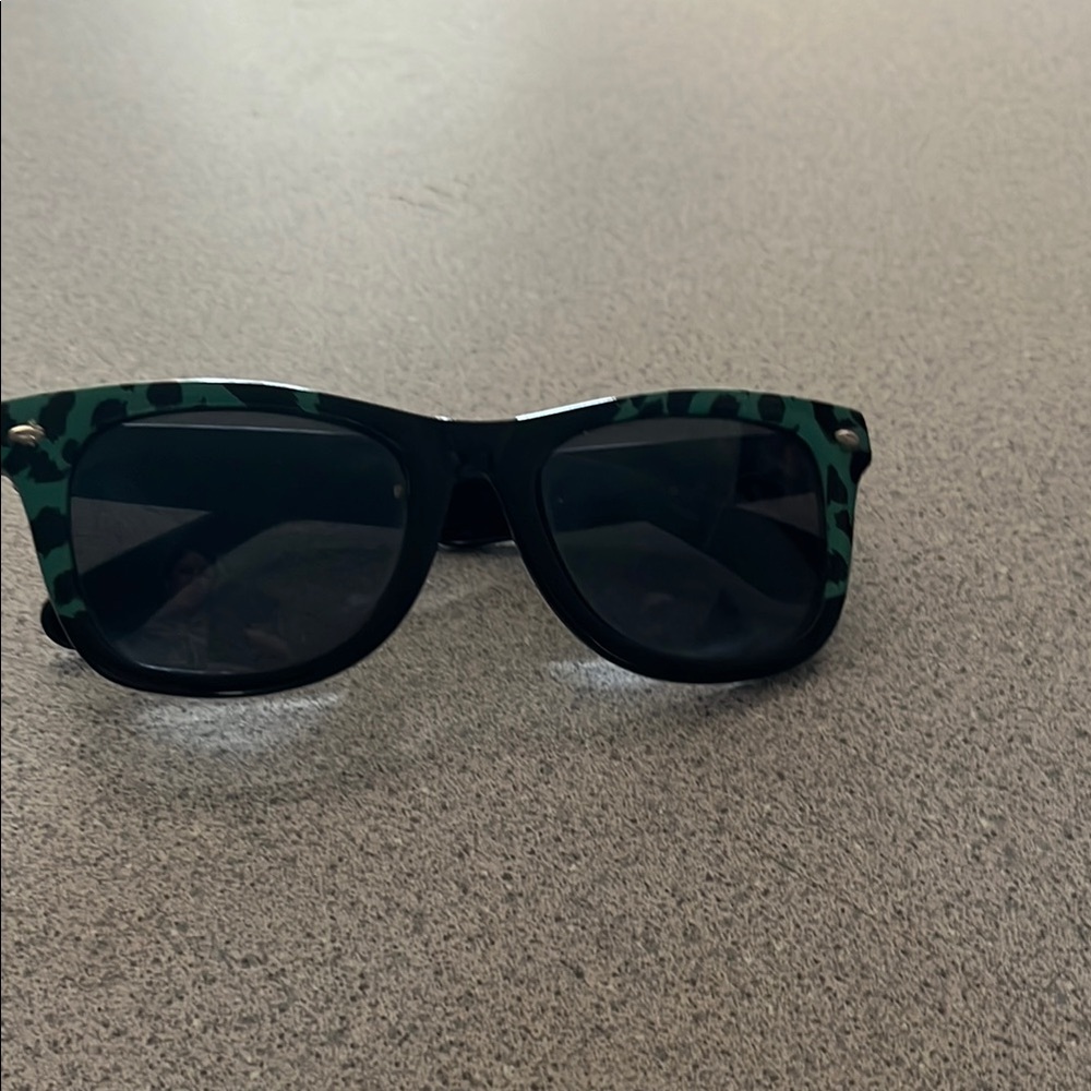 Betsey Johnson Green and Black Sunglasses